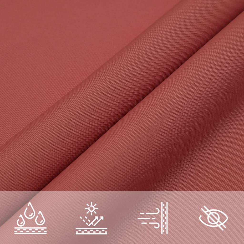 Sunshade Sail Oxford Fabric Triangular 5x5x6 m Terracotta