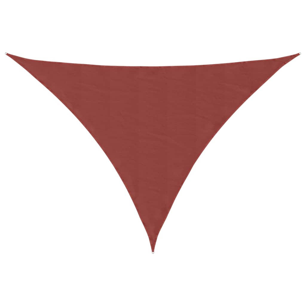 Sunshade Sail Oxford Fabric Triangular 4x5x6.4 m Terracotta