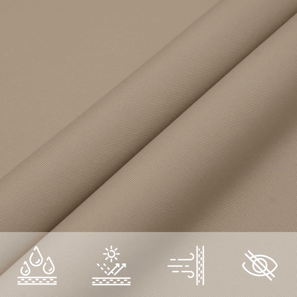 Sunshade Sail Oxford Fabric Triangular 2.5x2.5x3.5 m Taupe
