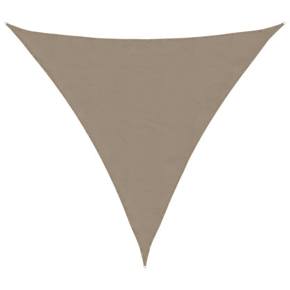 Sunshade Sail Oxford Fabric Triangular 3x3x3 m Taupe