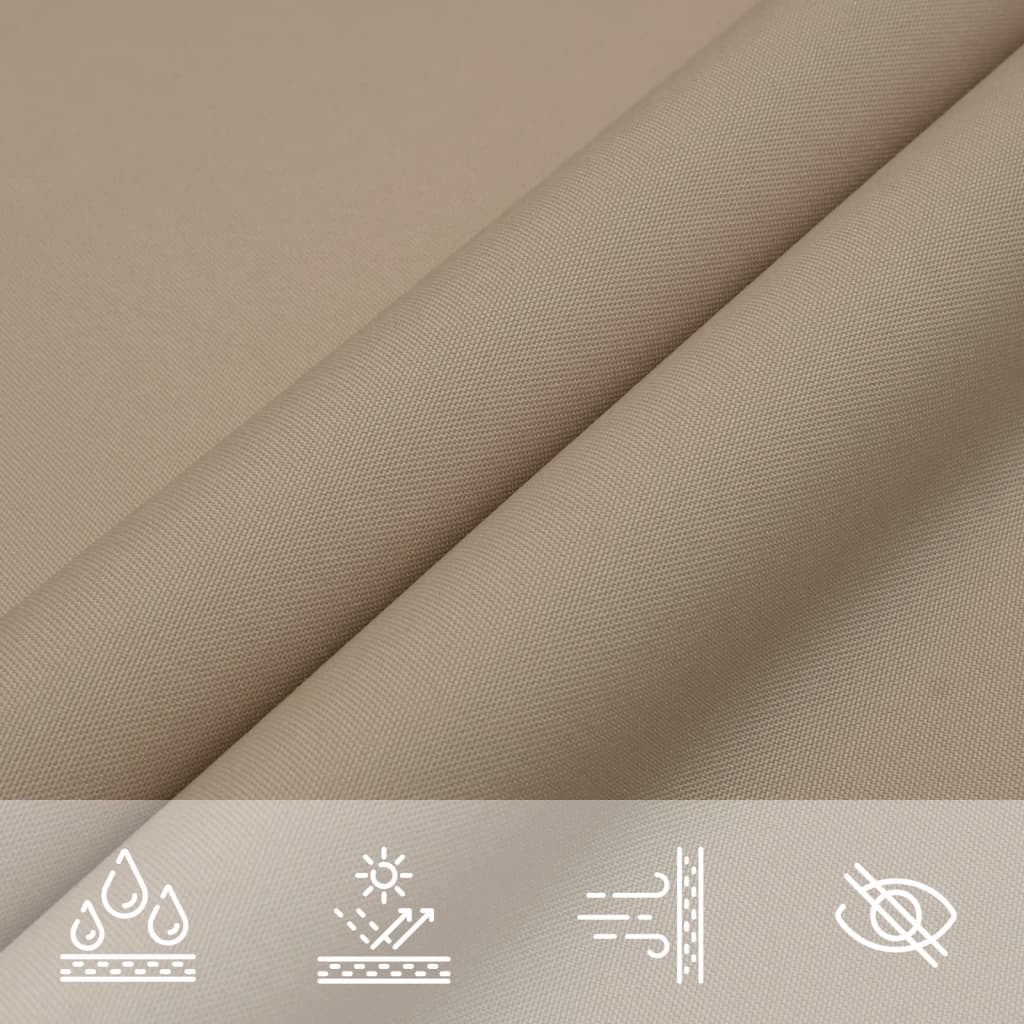 Sunshade Sail Oxford Fabric Triangular 3x4x4 m Taupe