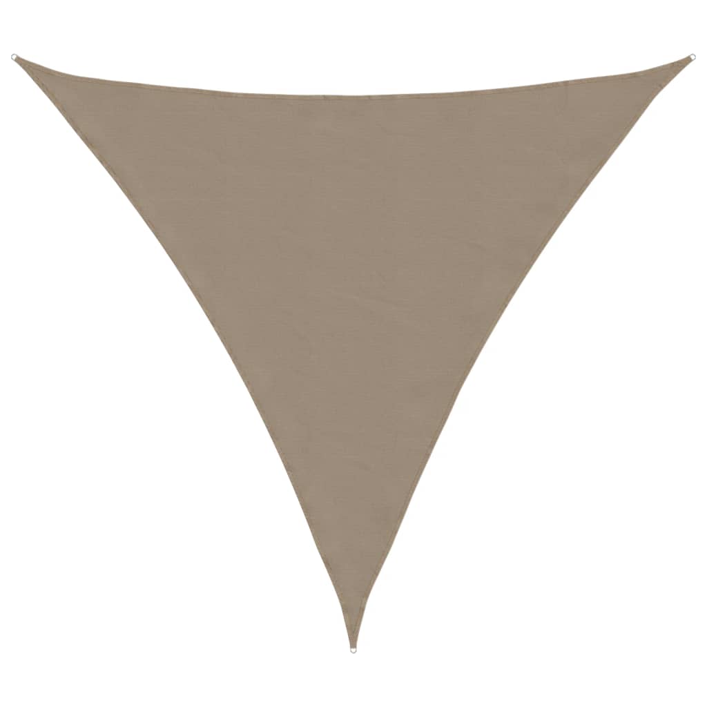 Sunshade Sail Oxford Fabric Triangular 4x4x4 m Taupe