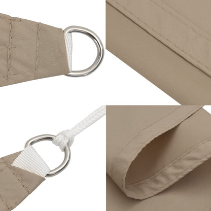 Sunshade Sail Oxford Fabric Triangular 4x4x4 m Taupe