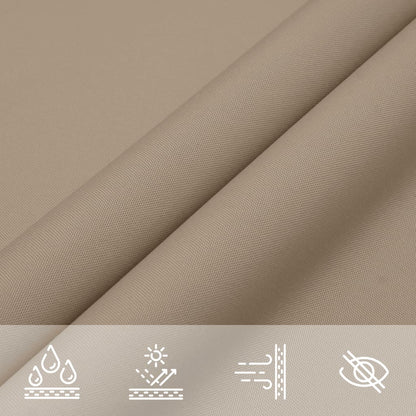 Sunshade Sail Oxford Fabric Triangular 5x5x5 m Taupe