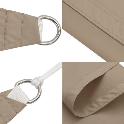 Sunshade Sail Oxford Fabric Triangular 5x5x6 m Taupe