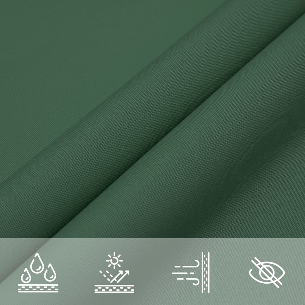 Sunshade Sail Oxford Fabric Square 2x2 m Dark Green