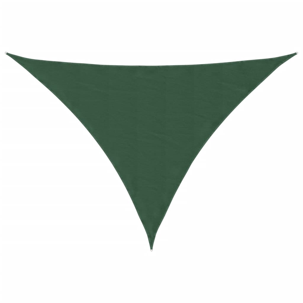 Sunshade Sail Oxford Fabric Triangular 3x3x4.24 m Dark Green