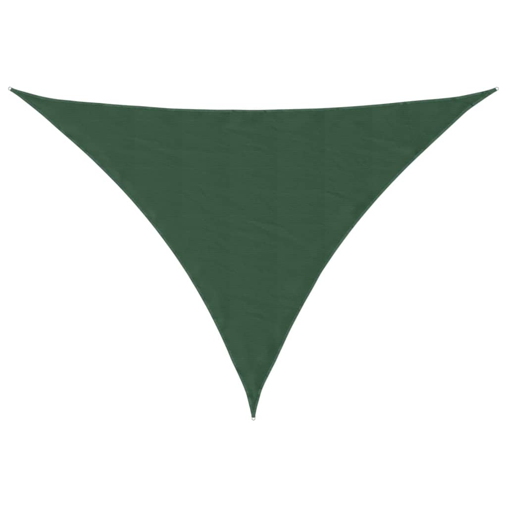 Sunshade Sail Oxford Fabric Triangular 3x4x5 m Dark Green