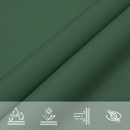 Sunshade Sail Oxford Fabric Triangular 3x4x4 m Dark Green