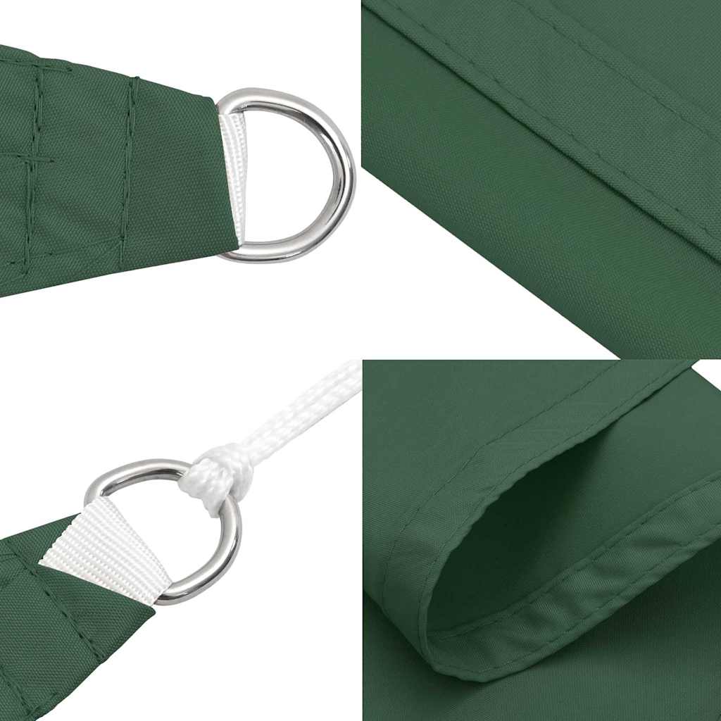 Sunshade Sail Oxford Fabric Triangular 5x5x6 m Dark Green