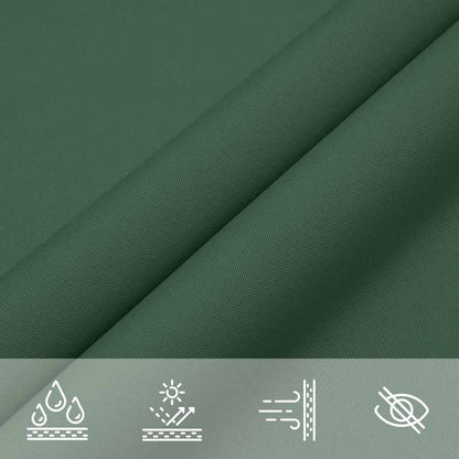 Sunshade Sail Oxford Fabric Triangular 5x5x6 m Dark Green