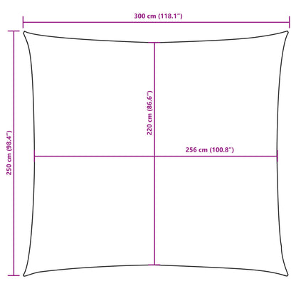 Sunshade Sail Oxford Fabric Rectangular 2.5x3 m Yellow