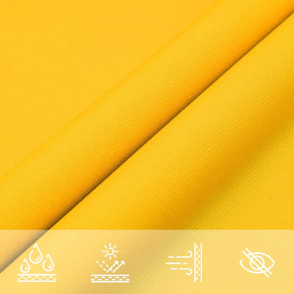 Sunshade Sail Oxford Fabric Rectangular 4x7 m Yellow