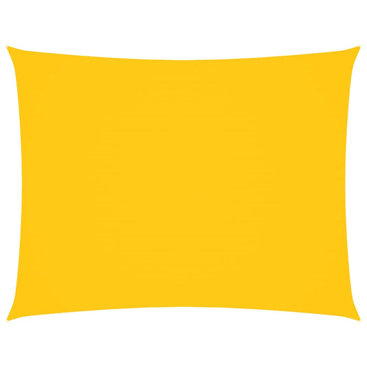 Sunshade Sail Oxford Fabric Rectangular 6x8 m Yellow
