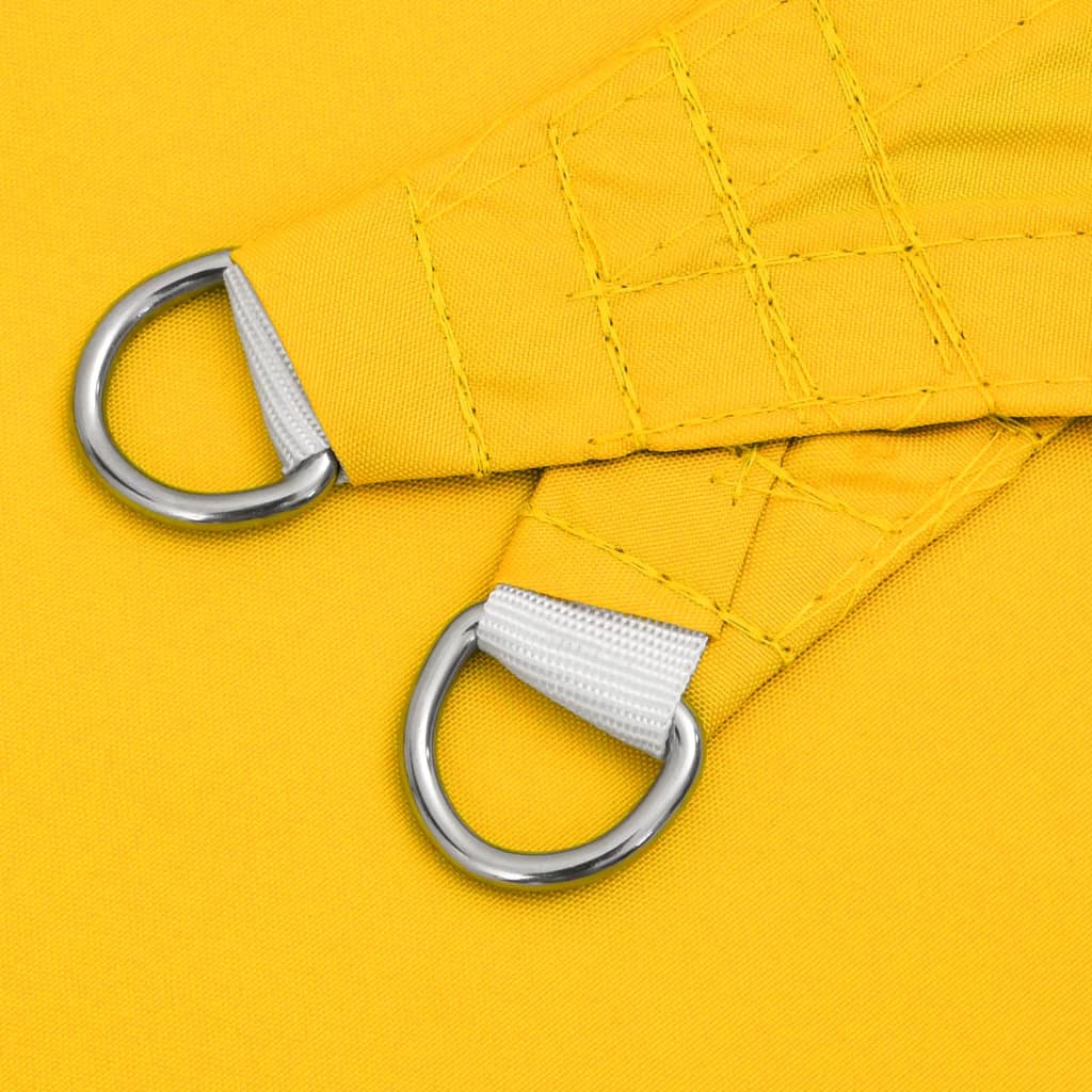 Sunshade Sail Oxford Fabric Triangular 2.5x2.5x3.5 m Yellow