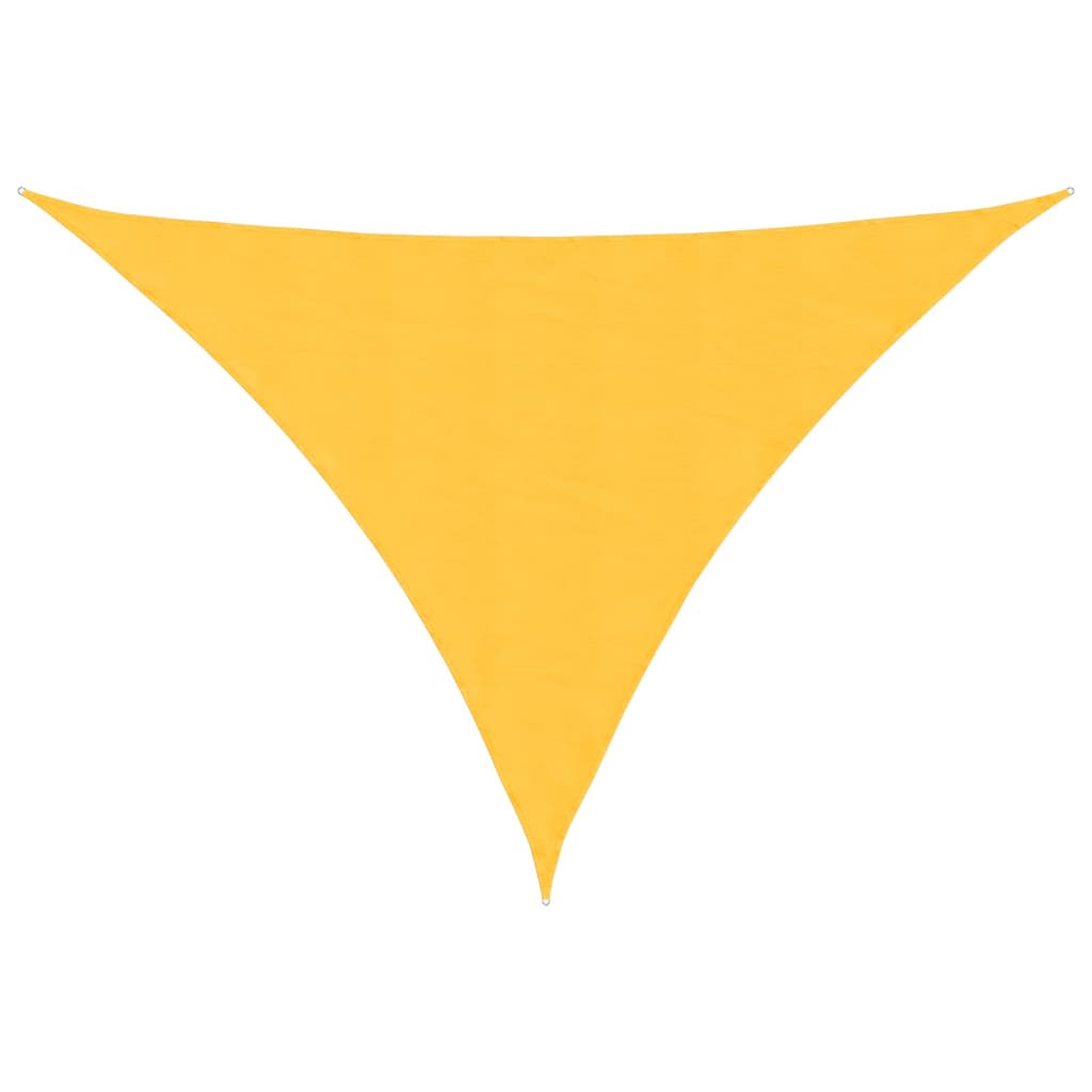 Sunshade Sail Oxford Fabric Triangular 5x7x7 m Yellow