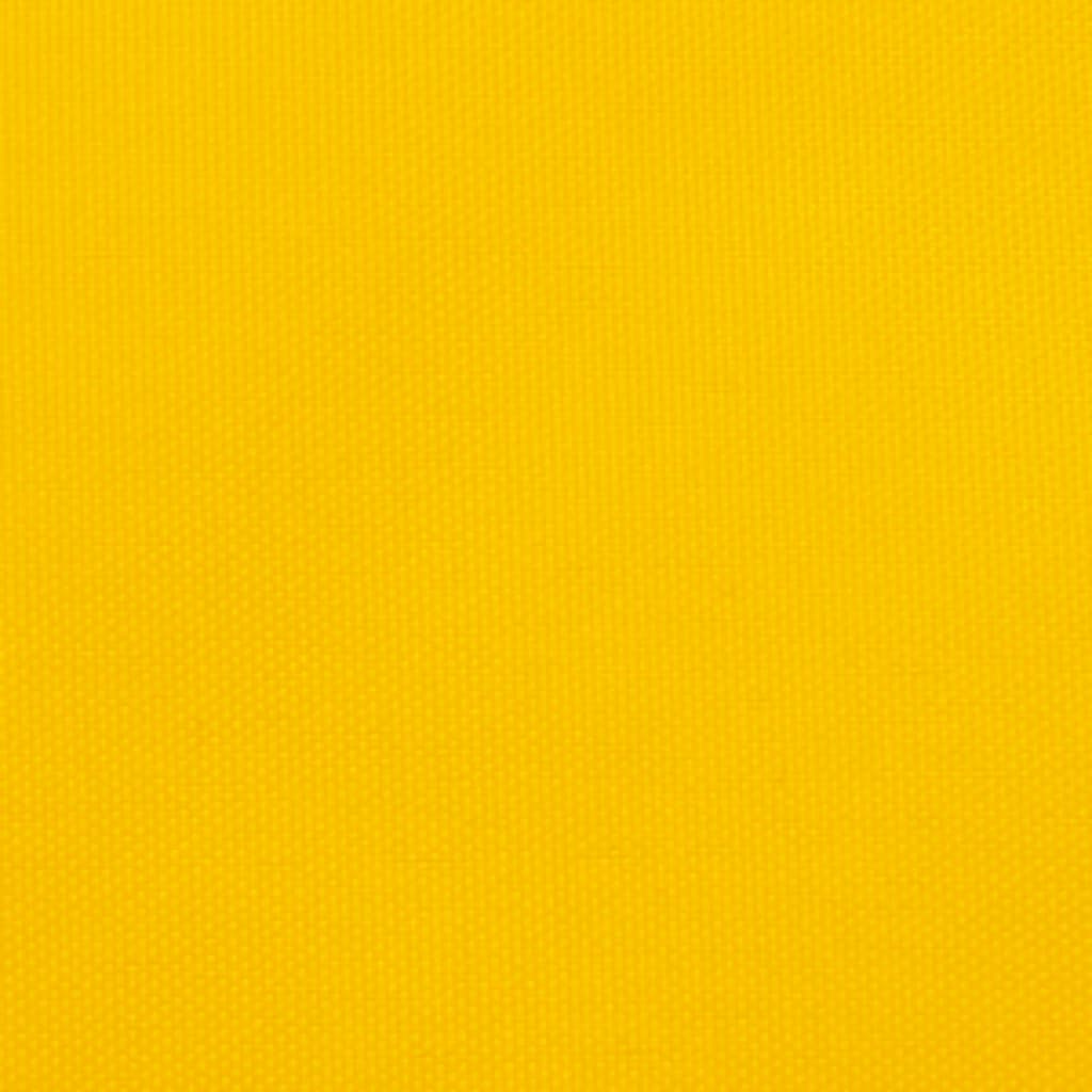 Sunshade Sail Oxford Fabric Triangular 5x5x6 m Yellow