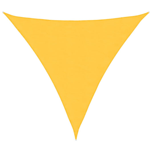 Sunshade Sail Oxford Fabric Triangular 6x6x6 m Yellow