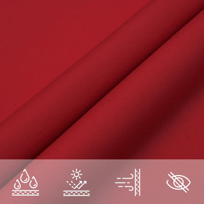Sunshade Sail Oxford Fabric Square 2x2 m Red