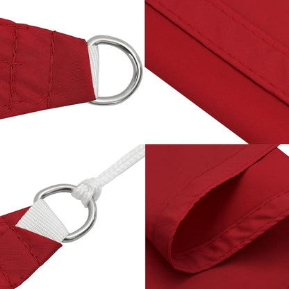 Sunshade Sail Oxford Fabric Rectangular 2.5x5 m Red