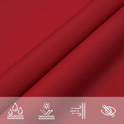 Sunshade Sail Oxford Fabric Rectangular 3x4.5 m Red