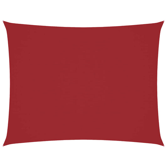 Sunshade Sail Oxford Fabric Rectangular 6x7 m Red