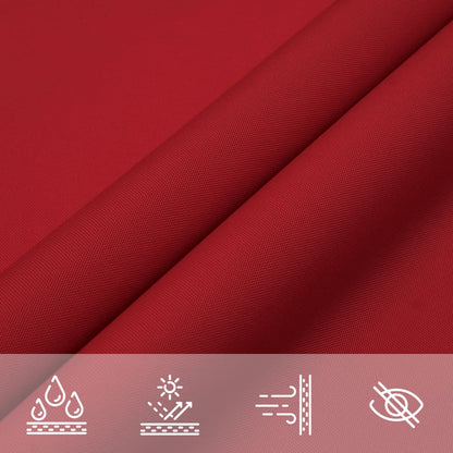 Sunshade Sail Oxford Fabric Rectangular 6x8 m Red