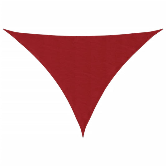 Sunshade Sail Oxford Fabric Triangular 3x4x4 m Red