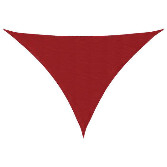 Sunshade Sail Oxford Fabric Triangular 4x5x5 m Red