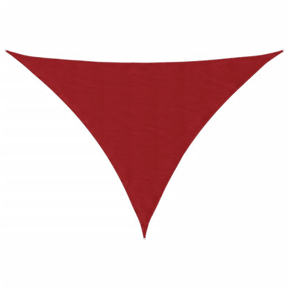 Sunshade Sail Oxford Fabric Triangular 5x6x6 m Red