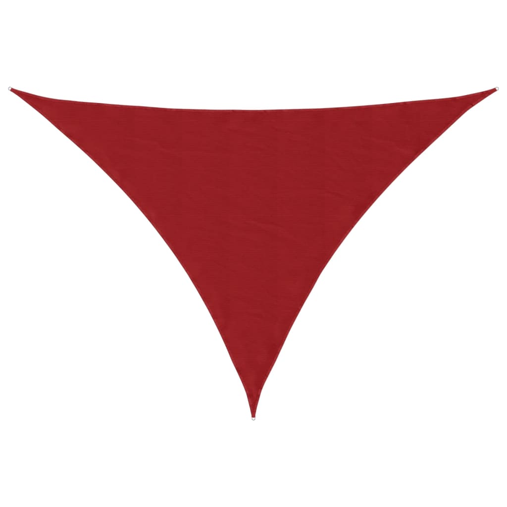 Sunshade Sail Oxford Fabric Triangular 5x7x7 m Red