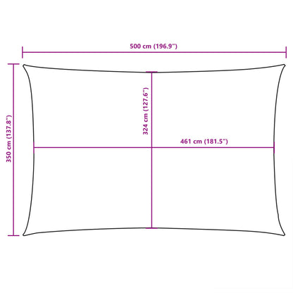 Sunshade Sail Oxford Fabric Rectangular 3.5x5 m Orange