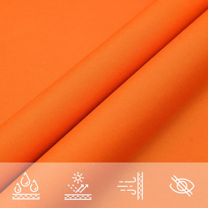Sunshade Sail Oxford Fabric Triangular 5x7x7 m Orange