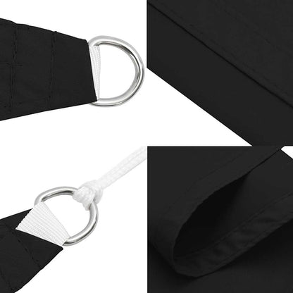Sunshade Sail Oxford Fabric Triangular 2.5x2.5x3.5 m Black