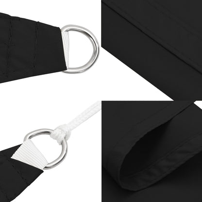 Sunshade Sail Oxford Fabric Triangular 5x5x5 m Black