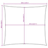 Sunshade Sail Oxford Fabric Square 6x6 m Brown
