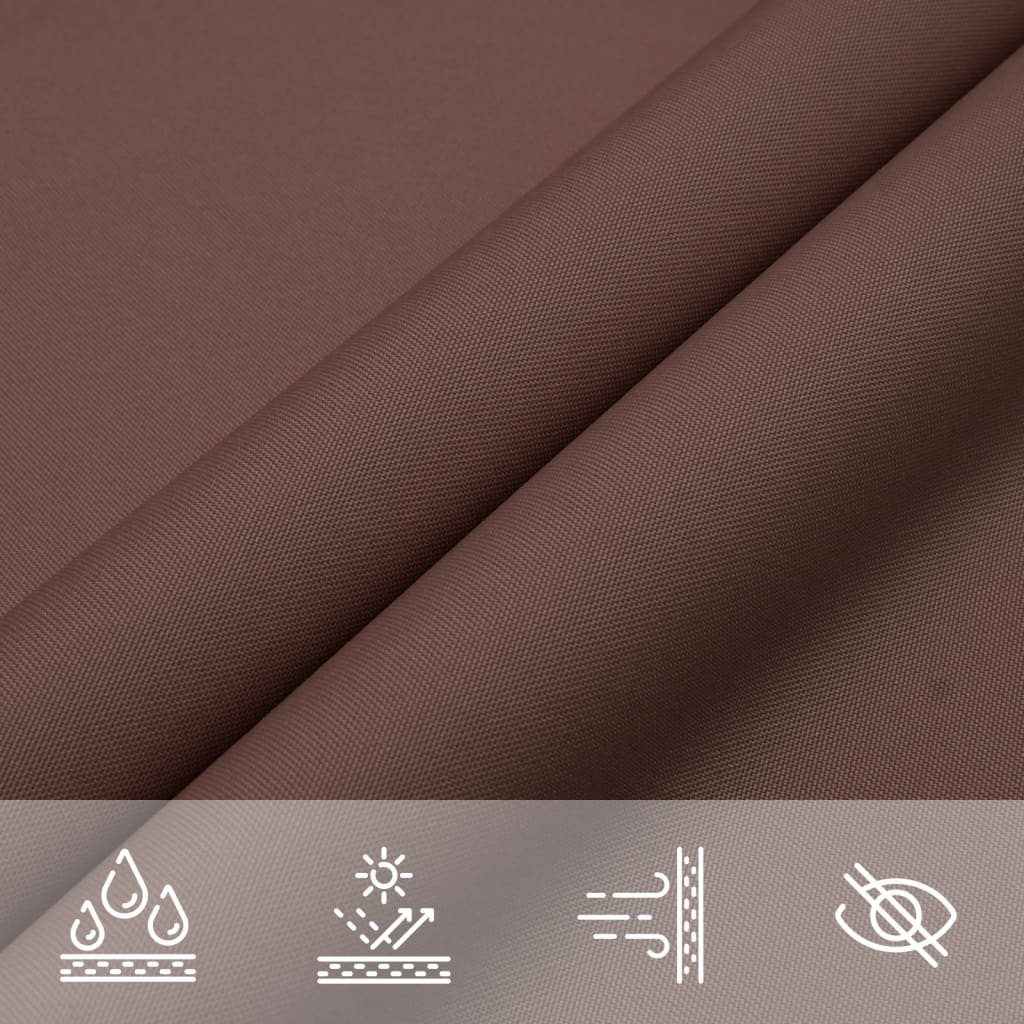Sunshade Sail Oxford Fabric Triangular 3x3x3 m Brown