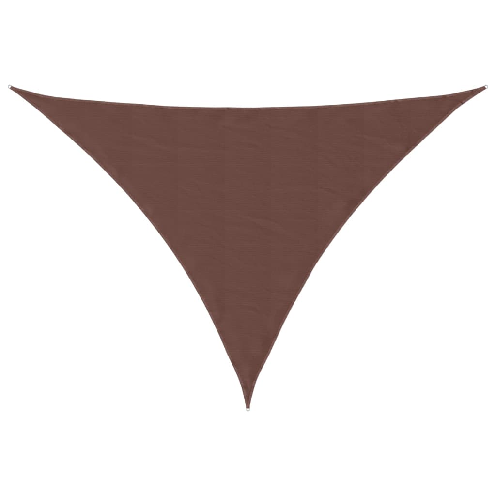 Sunshade Sail Oxford Fabric Triangular 4x4x5.8 m Brown