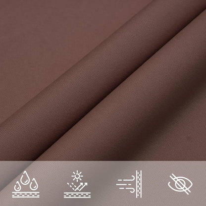 Sunshade Sail Oxford Fabric Triangular 4x4x5.8 m Brown