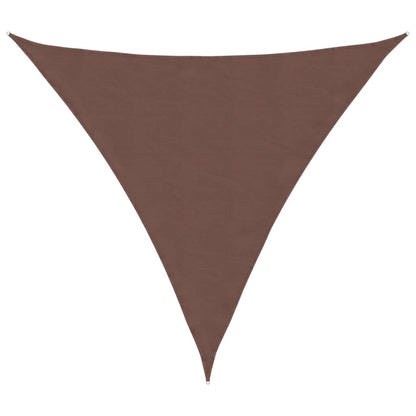 Sunshade Sail Oxford Fabric Triangular 5x5x5 m Brown