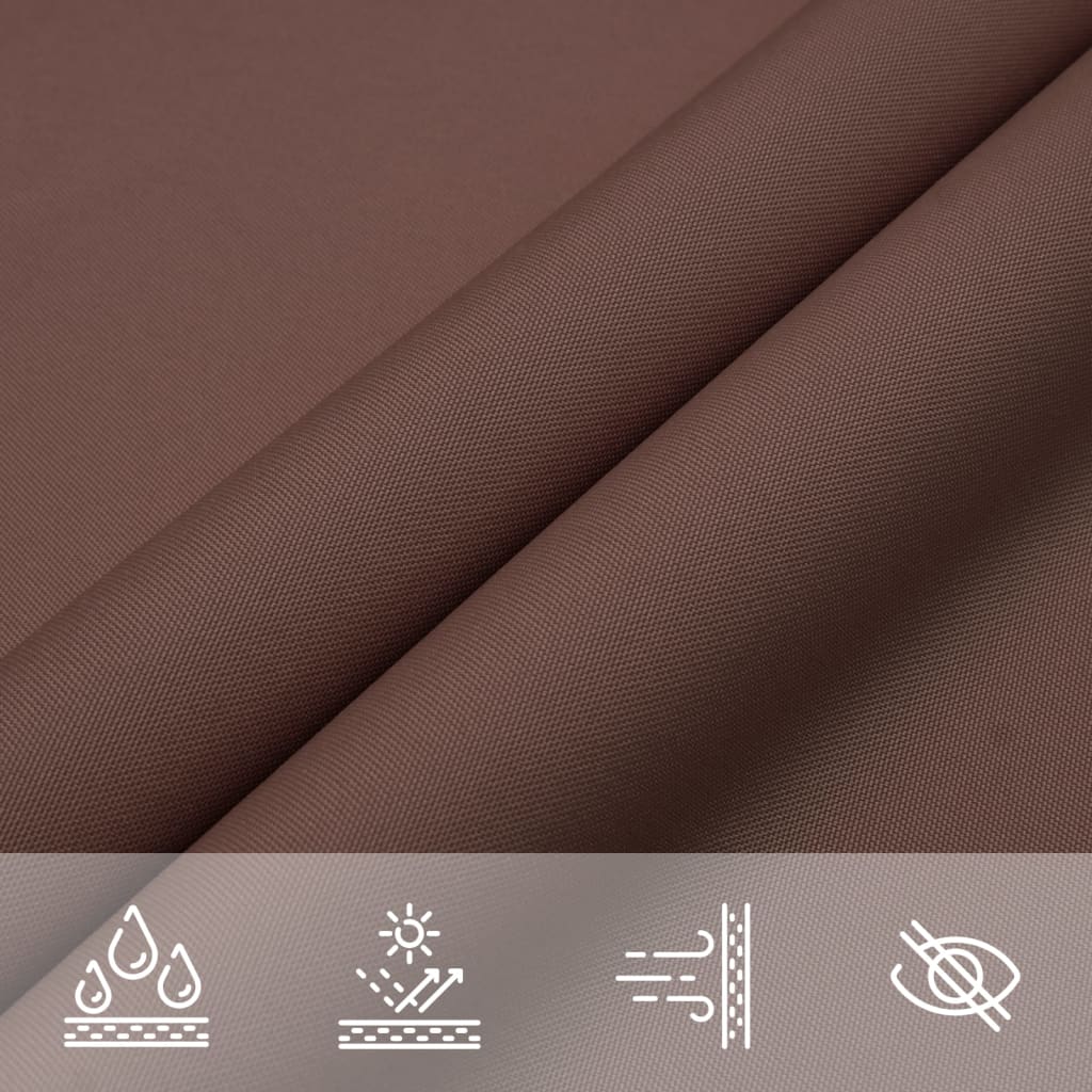 Sunshade Sail Oxford Fabric Triangular 5x5x5 m Brown