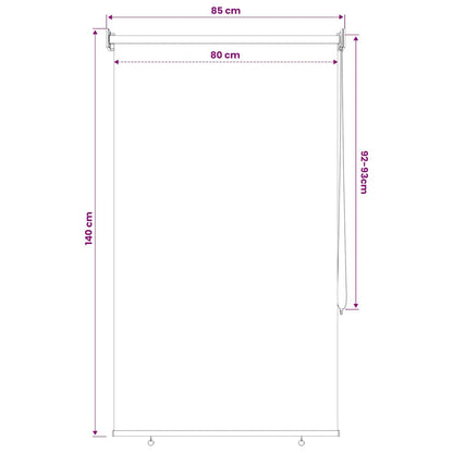 Outdoor Roller Blind 85(W)x140(H) cm Beige