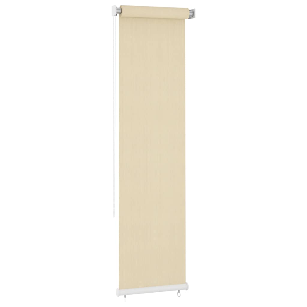 Outdoor Roller Blind Cream 60x230 cm HDPE