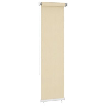 Outdoor Roller Blind Cream 60x230 cm HDPE