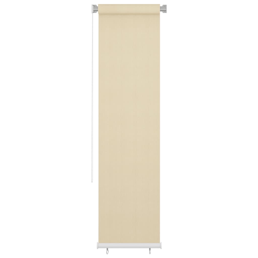 Outdoor Roller Blind Cream 60x230 cm HDPE