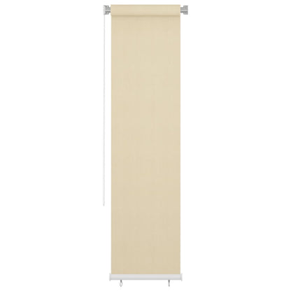 Outdoor Roller Blind Cream 60x230 cm HDPE