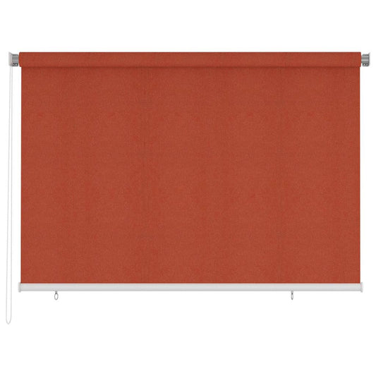 Outdoor Roller Blind 225(W)x140(H) cm Terracotta HDPE