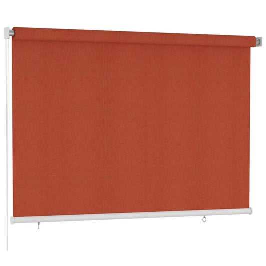 Outdoor Roller Blind 225(W)x140(H) cm Terracotta HDPE