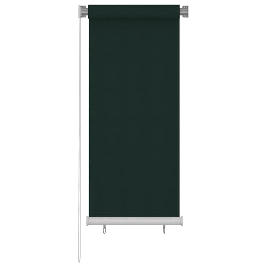 Outdoor Roller Blind 65(W)x140(H) cm Dark Green HDPE