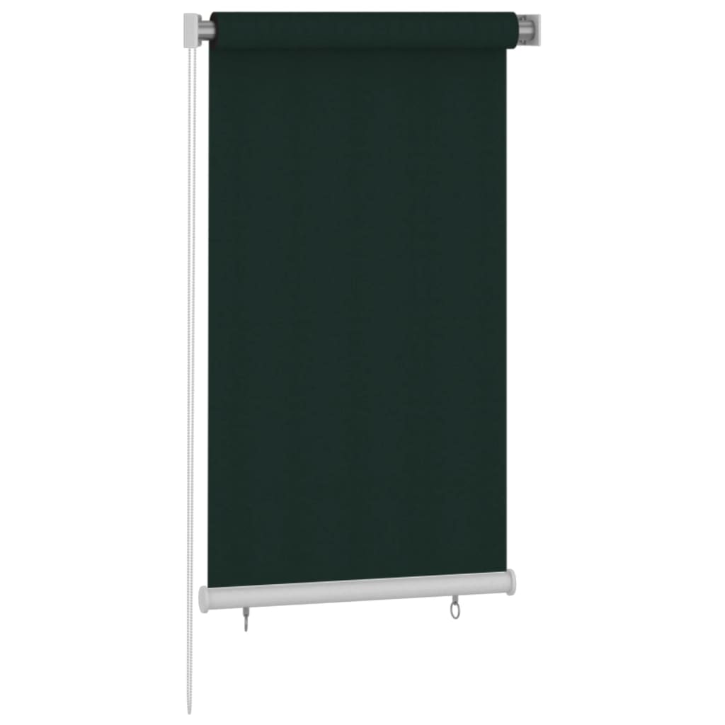 Outdoor Roller Blind 85(W)x140(H) cm Dark Green HDPE